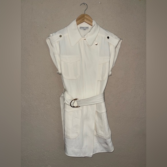 Shona Joy | Matilda Twill Utility Mini Dress Size: 6 - Picture 2 of 5